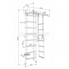 Gimnastikos sienelė  RAINBOW PRO pastel 230 cm x 52,5 cm