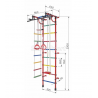 Gimnastikos sienelė  RAINBOW PRO balta - mėlyna 230 cm x 52,5 cm