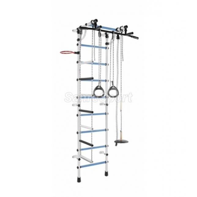 Gimnastikos sienelė  RAINBOW PRO balta - mėlyna 230 cm x 52,5 cm