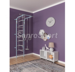 Sporto kompleksas - gimnastikos sienelė Pastel - mėlyna, 217 cm x 52,5 cm