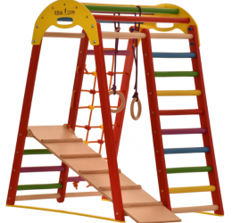 Spalvingas medinis sportui skirtas kompleksas - Triangle / 1-5m