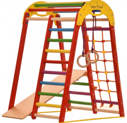Spalvingas medinis sportui skirtas kompleksas - Triangle / 1-5m