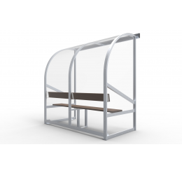 Žaidėjų suolelis su apsauga - Dugout / 4 žaidėjai
