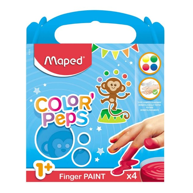 Rinkinys dažymui pirštais "Maped Color’Peps Early Age"