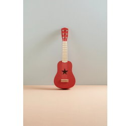 Kid concept medinė raudona gitara