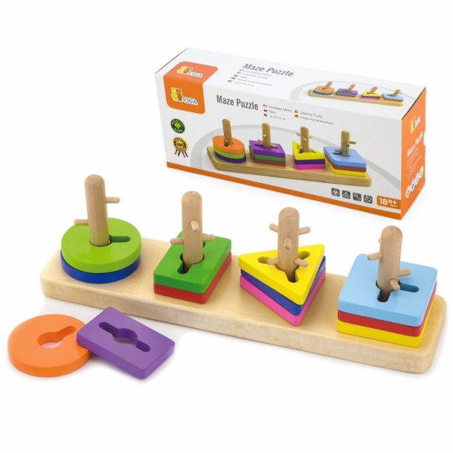 Montessori formelių rūšiuoklė "Spalvų gama"