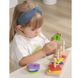 Montessori formelių rūšiuoklė "Spalvų gama"