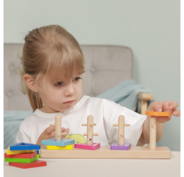 Montessori formelių rūšiuoklė "Spalvų gama"