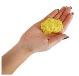 Geltonas kinetinis smėlis, 1kg