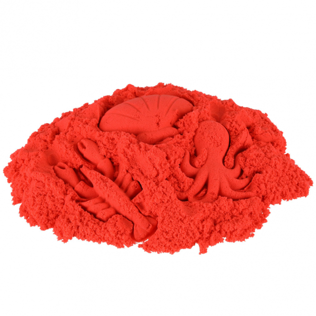 Raudonas kinetinis smėlis, 1kg