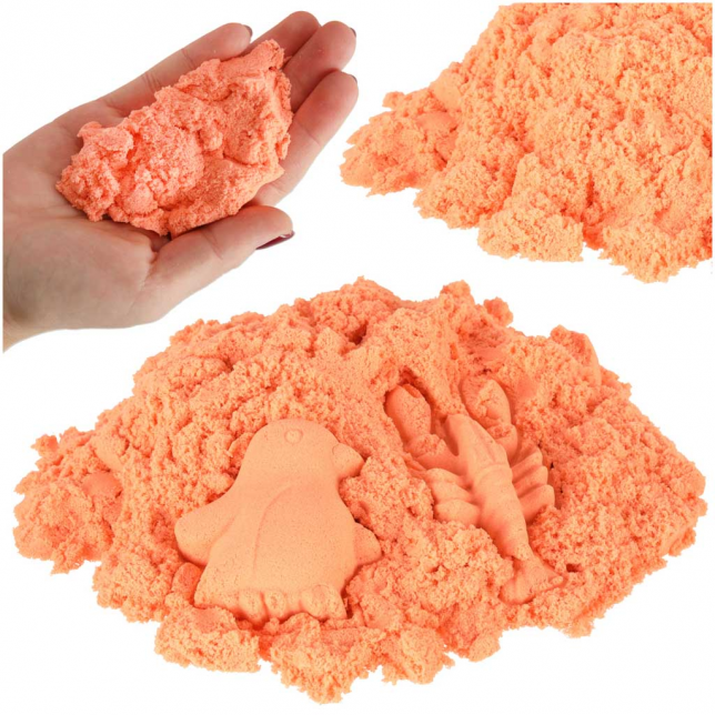 Raudonas kinetinis smėlis, 1kg