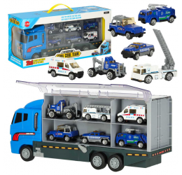 Sukvežimis su mažais automobiliukais ''Policija''