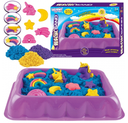 Woopie kinetinio smėlio rinkinys su formelėmis 500g.