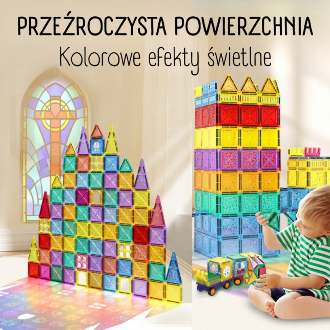 Woopie magnetinis konstruktorius ''Pilis'' 110vnt.