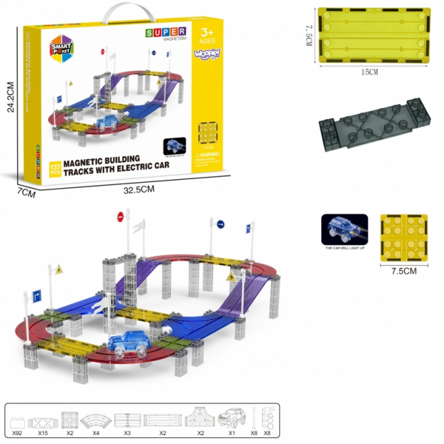 Woopie 3D magnetinis konstruktorius, 42 detalės