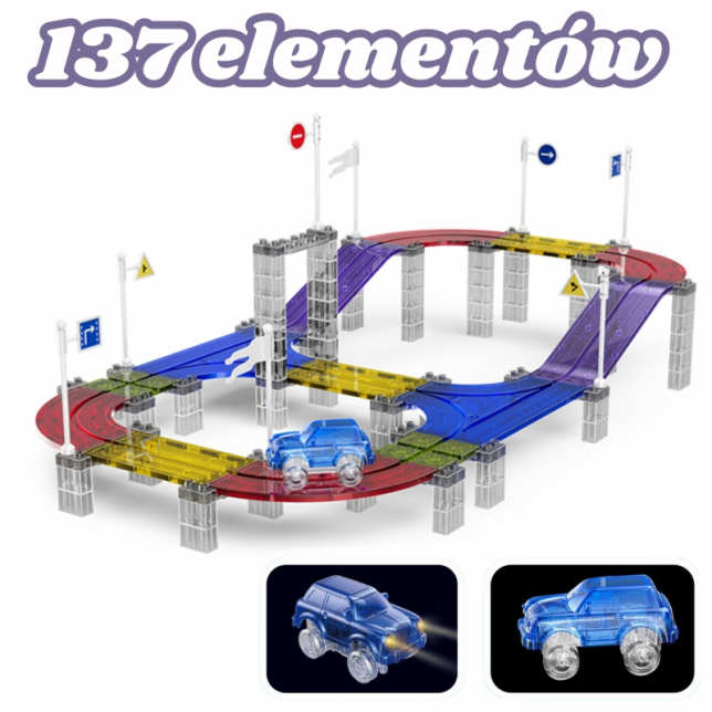 Woopie 3D magnetinis konstruktorius, 42 detalės