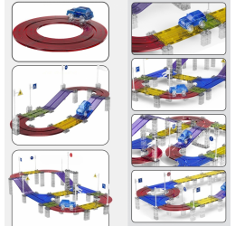 Woopie 3D magnetinis konstruktorius, 42 detalės