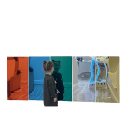 Dideli spalvoti veidrodžiai