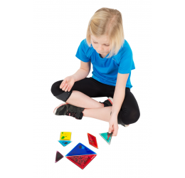 Gelio užpildytų formų Tangram rinkinys