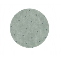 Apvalus skalbiamas kilimas - Blue Sage