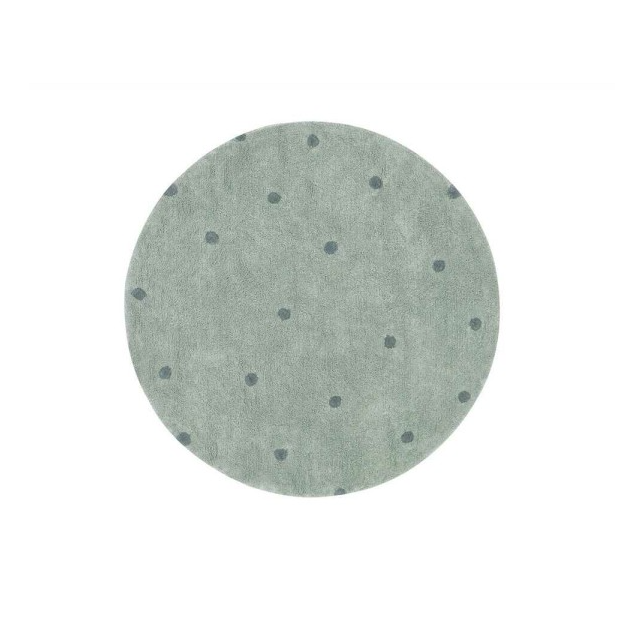 Apvalus skalbiamas kilimas - Blue Sage