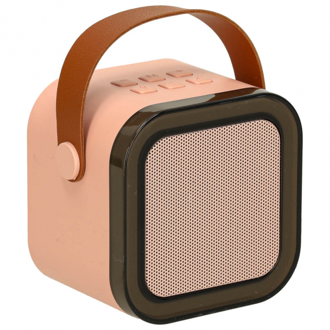 USB Bluetooth kolonėlė su mikrofonu, rožinė