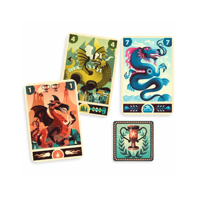 Djeco kortų žaidimas - Dragon deck