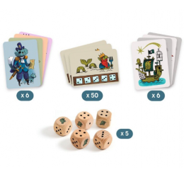Stalo žaidimas ''Pirates N Dices''