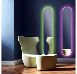 Sensorinis LED veidrodis 152 x 30 cm