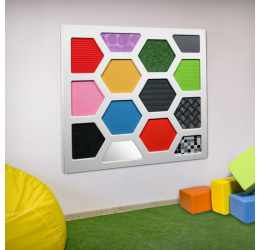 Interaktyvi „Causeway Sensory Honeycomb“ taktilinė pojūčių sienelė