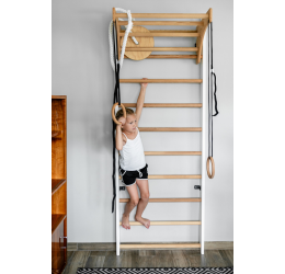 Medinė gimnastikos sienelė ''Homestyle" 220 cm - juoda