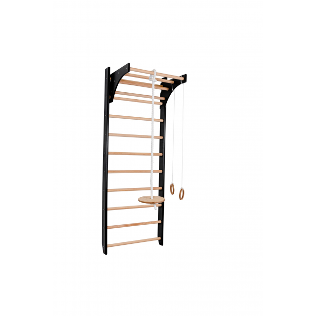 Medinė gimnastikos sienelė ''Homestyle" 220 cm - juoda