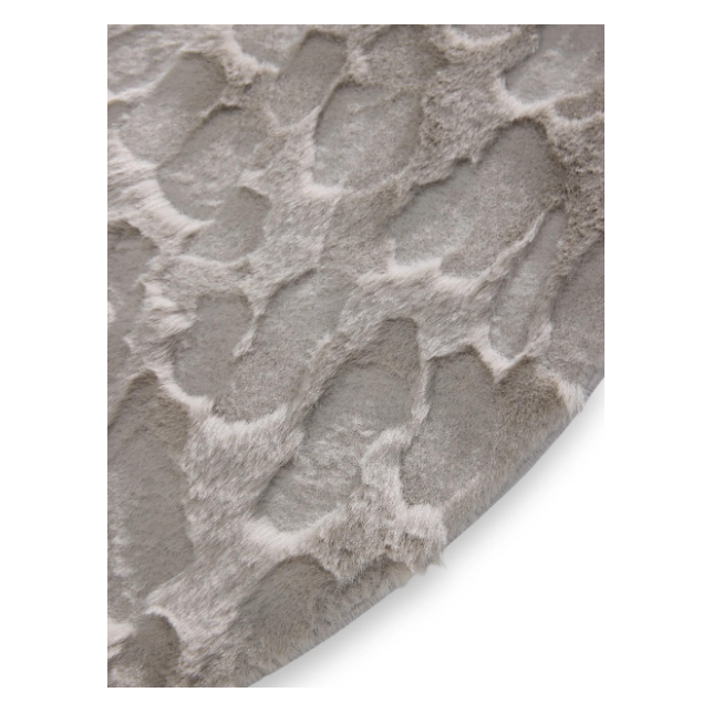 Apvalus švelnus kilimas - Immy Grey