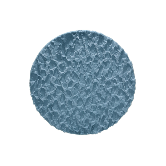 Apvalus švelnus kilimas - Immy Blue