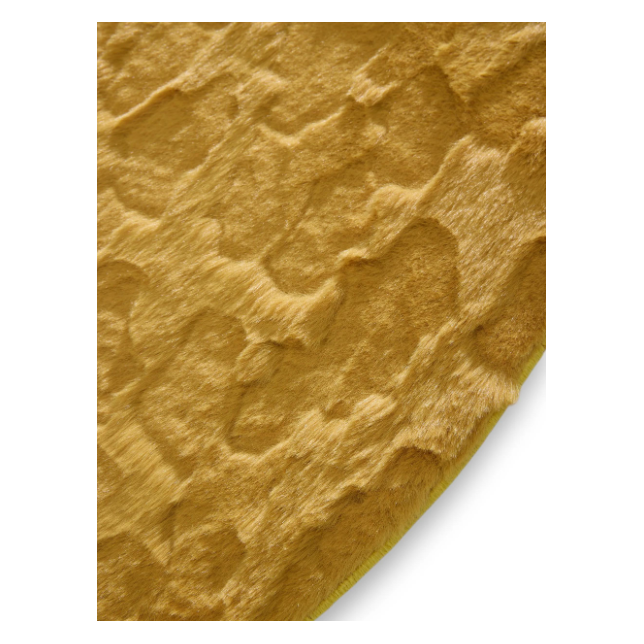 Apvalus švelnus kilimas - Immy Yellow