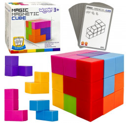 WOOPIE dėlionė „Tetris kubas“ su kortelių rinkiniu