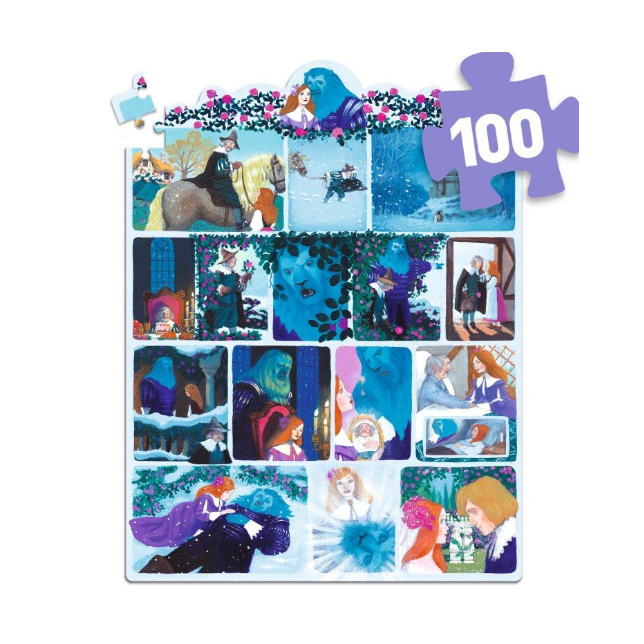 Dėlionė „Gražuolė ir Pabaisa“ – 100 detalių