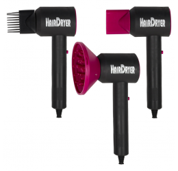 Vaikiškas kirpimo rinkinys su plaukų džiovintuvu ir tiesintuvu, 19 dalių (su šviesos ir garso efektais)