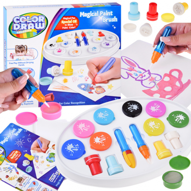Magiškas spalvinimas - Paint brush set