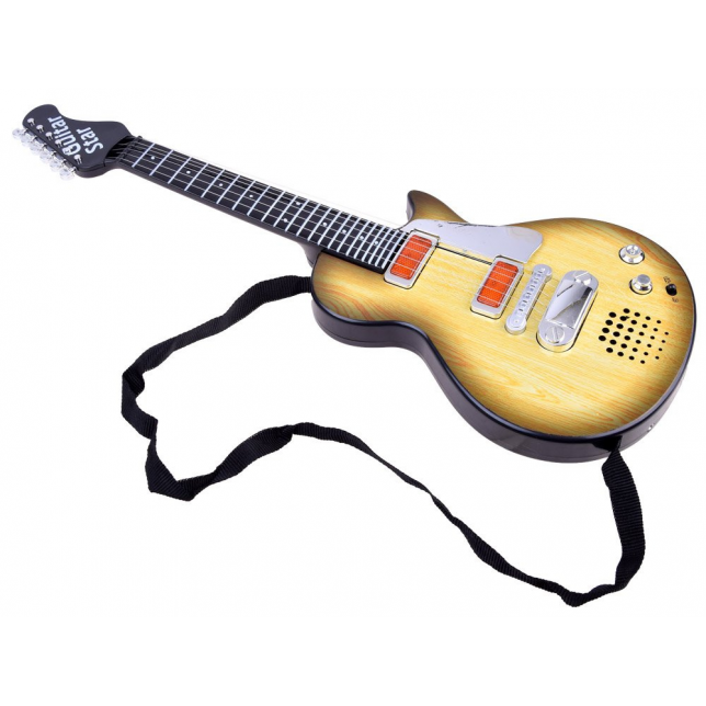 Vaikiška elektrinė gitara su šviesomis, garsais