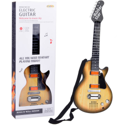 Vaikiška elektrinė gitara su šviesomis, garsais