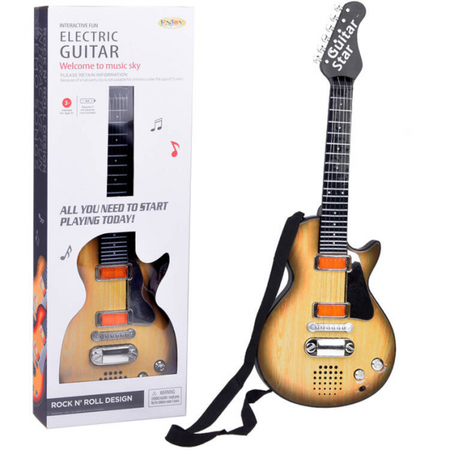 Vaikiška elektrinė gitara su šviesomis, garsais