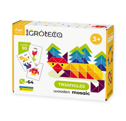 Medinė trikampių mozaika „Igroteco“ (64 detalės)