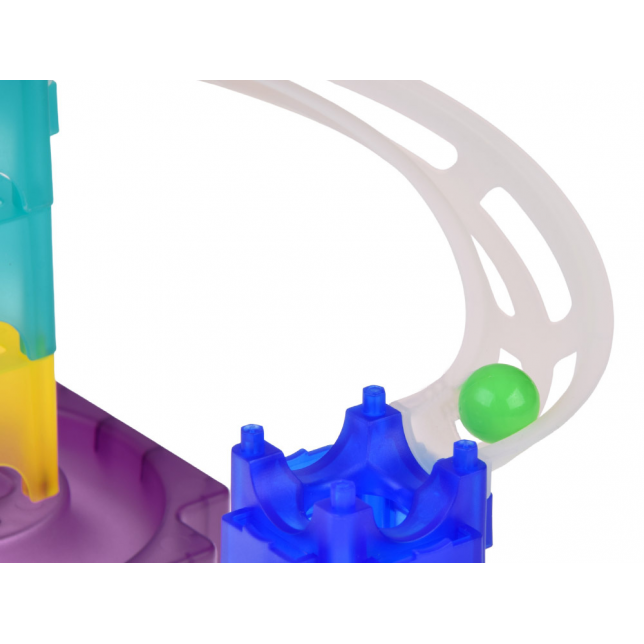 Spalvingas „Marble Run“ – Kamuoliukų trasos rinkinys, 58 dalys