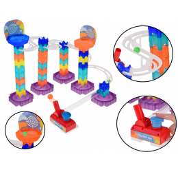 Spalvingas „Marble Run“ – Kamuoliukų trasos rinkinys, 58 dalys