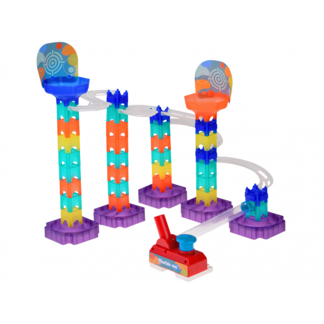 Spalvingas „Marble Run“ – Kamuoliukų trasos rinkinys, 58 dalys