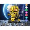 Konstruktorius „Robots Pro 5in1“ su nuotolinio valdymo pultu ir LED apšvietimu, 673 det.