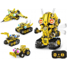 Konstruktorius „Robots Pro 5in1“ su nuotolinio valdymo pultu ir LED apšvietimu, 673 det.