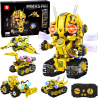 Konstruktorius „Robots Pro 5in1“ su nuotolinio valdymo pultu ir LED apšvietimu, 673 det.