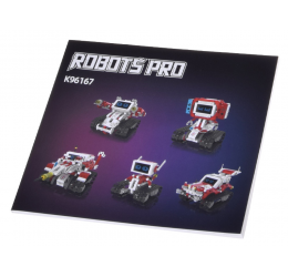 Robots Pro 5in1 techninis konstruktorius su pulteliu ir LED ekranu